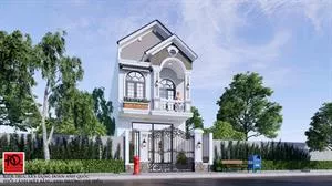Xây nhà trọn gói Phan Thiết nhà phố đơn giản hiện đại 5x14m 800 triệu